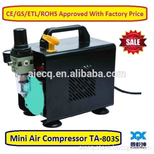 Mini Air Compressor with mental cover and tank(TA-803S)